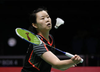 Li Xuerui fires up to win the 2018 Canada Open. (photo: AP)