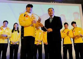 The Chinese badminton team is ready for the upcoming 2009 Sudirman Cup World Team Badminton Championships in Guangzhou, China.