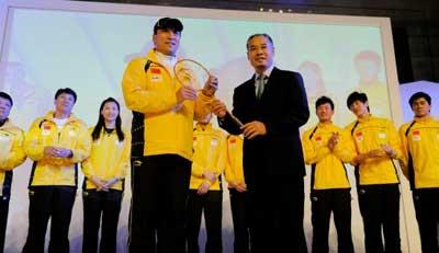 The Chinese badminton team is ready for the upcoming 2009 Sudirman Cup World Team Badminton Championships in Guangzhou, China. The Chinese badminton team is ready for the upcoming 2009 Sudirman Cup World Team Badminton Championships in Guangzhou, China.