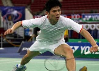 All set: Wong Choon Hann wants to chalk up his biggest win of the year by beating Bao Chunlai in the second round.