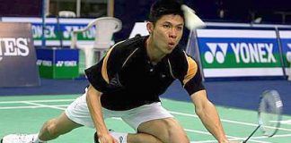 One for the oldies: Wong Choong Hann making a return in the win over Finland&rsquo;s Ville Lang yesterday.