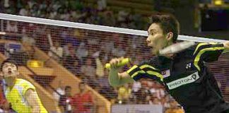 The fight is on: Chong Wei (right) and Lin Dan will be taking part in the Hong Kong Open. Chong Wei is returning to action after a two-month break.
