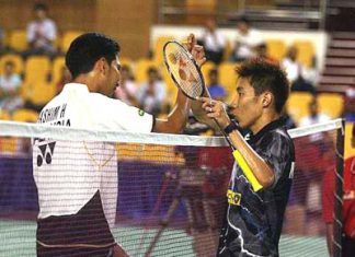 You&rsquo;ve still got it: Lee Chong Wei took his hat off to Mohd Hafiz Hashim for giving him a good fight in the Hong Kong Open semi-final on Friday.