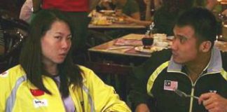 Getting hitched: Choong Tan Fook (right) and Zhang Jiewen will be returning to Malaysia next month to register their marriage.