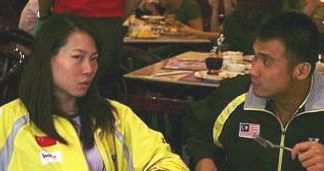 Getting hitched: Choong Tan Fook (right) and Zhang Jiewen will be returning to Malaysia next month to register their marriage.