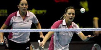 Doubles exposure: Gabby White and Jenny Wallwork (left) are emerging talent for England