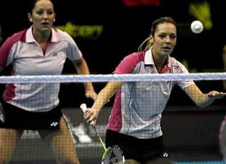 Doubles exposure: Gabby White and Jenny Wallwork (left) are emerging talent for England