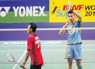 Lee Chong Wei defeated Sony and moved into the quarter-finals