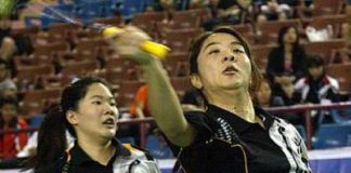 A surprise: Ng Hui Ern and Ng Hui Lin qualified for the final after they beat Zhang Dan and Zhang Zhibo of Macau.
