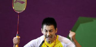 ROCK SOLID: China's Jin Chen played a consistent game to beat Taufik Hidayat in the final.