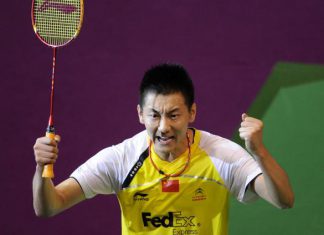 ROCK SOLID: China's Jin Chen played a consistent game to beat Taufik Hidayat in the final.