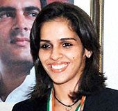 Saina Nehwal, in New Delhi, on Monday