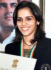 Saina Nehwal, in New Delhi, on Monday
