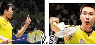 Lin Dan (left) and Lee Chong Wei have never won a singles Asian Games gold