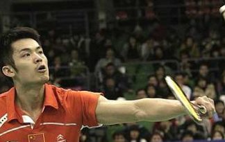 Master shuttler: Lin Dan in action during the South Korea Open final on Sunday. The Chinese ace holds the psychological advantage over Chong Wei, especially in high-stake tournaments.