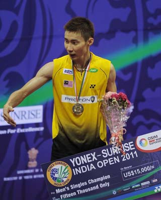 Lee Chong Wei, Porntip win India Open Super Series Lee Chong Wei, Porntip win India Open Super Series