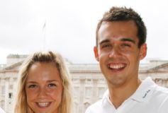 Drop shot: Gabby White, 21, has lost 23-year-old boyfriend Chris Adcock as her doubles partner after having played together since the junior championships