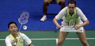 Michelle Li, left, and Alexandra Bruce won women's doubles gold at the Pan Am Games in Mexico in October, and Li added the women's singles title.