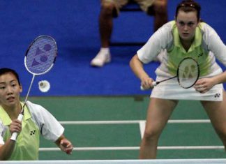 Michelle Li, left, and Alexandra Bruce won women's doubles gold at the Pan Am Games in Mexico in October, and Li added the women's singles title.