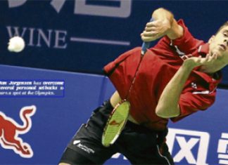 Jan Jorgensen has overcome several personal setbacks to earn a spot at the Olympics. Read more: Jorgensen all the stronger after setbacks - Badminton - New Straits Times http://www.nst.com.my/sports/badminton/jorgensen-all-the-stronger-after-setbacks-1.86156#ixzz1vSsDkRUt