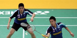 Confident: Men&rsquo;s doubles pair Goh V Shem (right) and Lim Khim Wah are hoping that their partnership will be even more successful in the Year of the Snake.