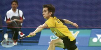 Malaysia Tigers&rsquo; Chong Wei Feng defeated Musica Champion&rsquo;s Lee Hyun Il 21-15, 21-19 yesterday.