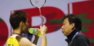 Working hard: Coach Tey Seu Bock is optimistic that Lee Chong Wei will live up to expectations during the All-England Championships in Birmingham from March 5-10.