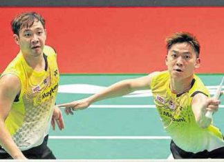 Koo Kien Keat (left) and Tan Boon Heong will be rested for Malaysia&rsquo;s remaining Sudirman Cup matches. Read more: SUDIRMAN CUP: Kim Her stands by fading pair
