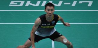Hard fight: Lee Chong Wei beat China&rsquo;s Wang Zhengming 20-22, 21-4, 22-20 in the first round of the Indonesian Open in Jakarta yesterday.