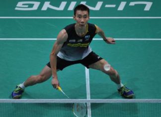 Hard fight: Lee Chong Wei beat China&rsquo;s Wang Zhengming 20-22, 21-4, 22-20 in the first round of the Indonesian Open in Jakarta yesterday.