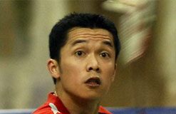 Taufik Hidayat playing in Indian Badminton League
