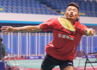 Formidable foe: Lin Dan of China.
