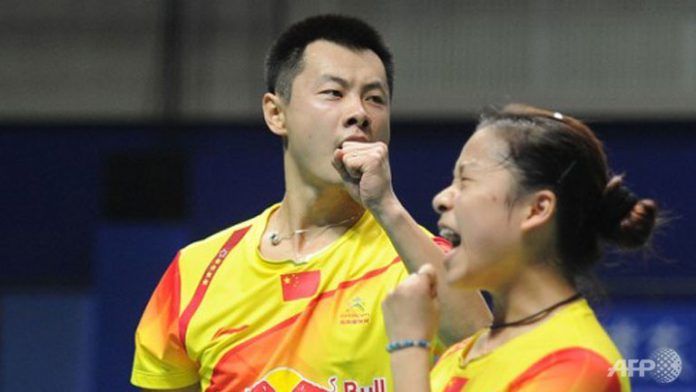 China's world number one badminton mixed doubles pair Xu Chen (L) and Ma Jin. China's world number one badminton mixed doubles pair Xu Chen (L) and Ma Jin.