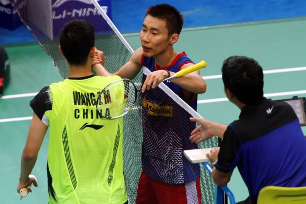 Lee Chong Wei beat Wang Zhengming in 37 minutes at badminton World Championships Lee Chong Wei beat Wang Zhengming in 37 minutes at badminton World Championships
