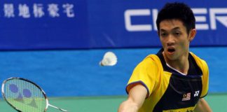 Liew Daren was beaten in the third round by world No.2 Chen Long of China.
