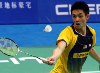 Liew Daren was beaten in the third round by world No.2 Chen Long of China.