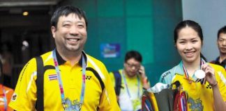 That man beaming in many pictures behind Thai badminton world champion Ratchanok "May" Intanon is Xie Zhihua, her Chinese coach and, for her, a second father.