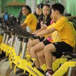 The school boasts 18 standard badminton courts, plus a wide range of exercise and fitness machines.