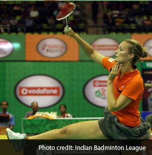 34-year-old Tine Baun of the Mumbai Masters is ranked World No.11 and a three-time all-England champ.