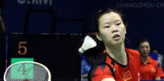 World number-one Li Xuerui, shown September 14, 2013, has pulled out of the badminton Japan Open because of a sore knee, with her teammate linking the problem to a jam-packed schedule for Chinese players.