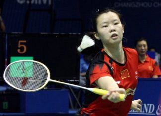 World number-one Li Xuerui, shown September 14, 2013, has pulled out of the badminton Japan Open because of a sore knee, with her teammate linking the problem to a jam-packed schedule for Chinese players.
