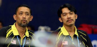 Misbun (left) and Rashid Sidek in a file photo taken two years ago. In the past three years, both the Sidek brothers have left the BAM.