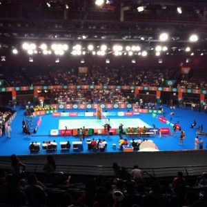 The NSCI stadium, located opposite the Haji Ali sea face, looked brilliant, lit up with bright lights, fantastic sound and decorative flags all over.