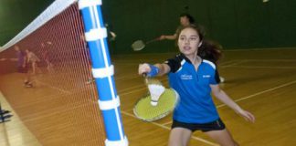 Tilly Ip takes part in a 24-hour badminton marathon