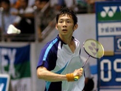 Vietnamese badminton star Nguyen Tien Minh.