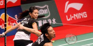 Chan Peng Soon-Goh Liu Ying in a file photo. The mixed pair staged a comeback in the first round of the Denmark Open to beat Sudket Prapakamol-Saralee Thoungthongkam of Thailand 19-21, 21-18, 21-19.