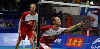 Mathias Boe-Carsten Mogensen in a file photo. The pair have played 343 matches together and won a silver medal at the London Olympics.