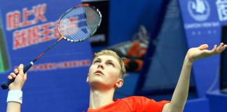 Viktor Axelsen in a file photo. He was trounced by Lee Chong Wei 21-11, 21-17 in the Denmark Open second round.