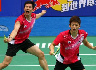 Lee Yong-dae (right) with previous partner Ko Sung-hyun in a file photo. Yong-dae's partnership with Yoo Yeon-seong still looks a bit shaky.