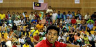 Zulfadli Zulkiffli in a file photo. He walked out of his second round match against Korean shuttler Han Ki-hoon after receiving a total of five bad calls in two sets, complaining of poor refereeing.